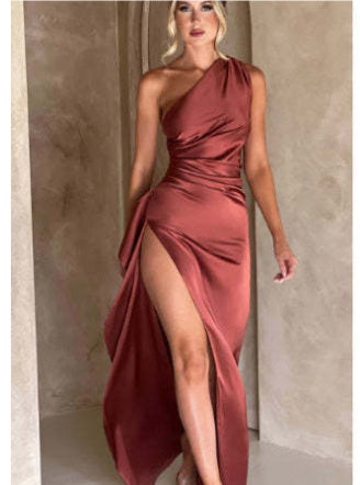 Robe Fendue Épaules Dénudées - pour Soirée