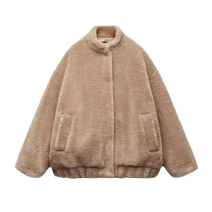 Veste Bomber en Fleece pour Femme