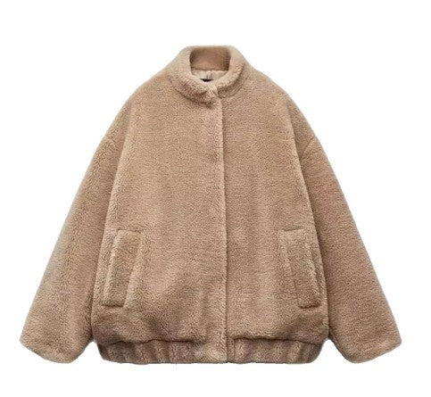 Veste Bomber en Fleece pour Femme