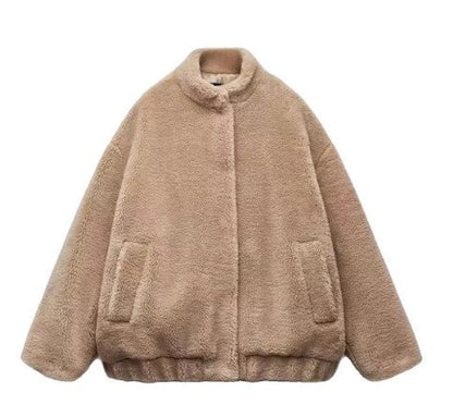 Veste Bomber en Fleece pour Femme